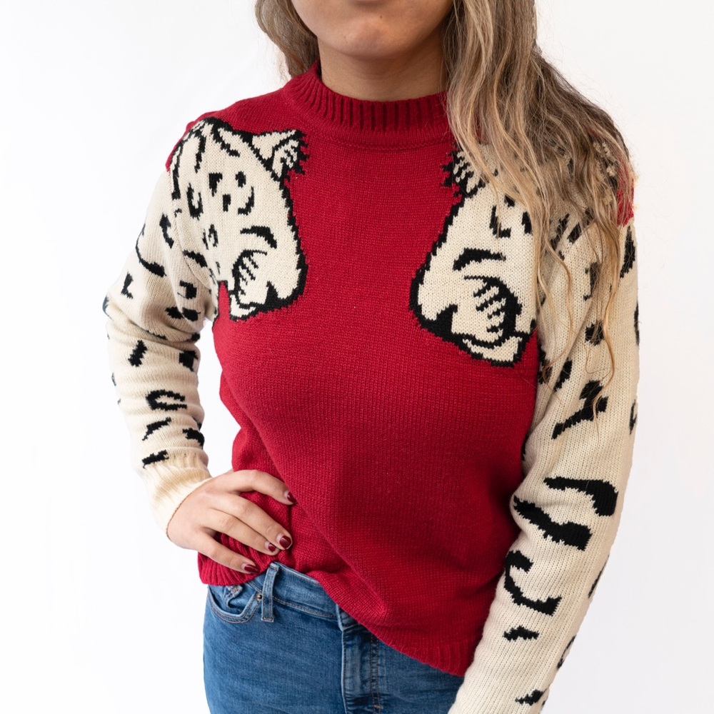 Cheetah Print Sweater